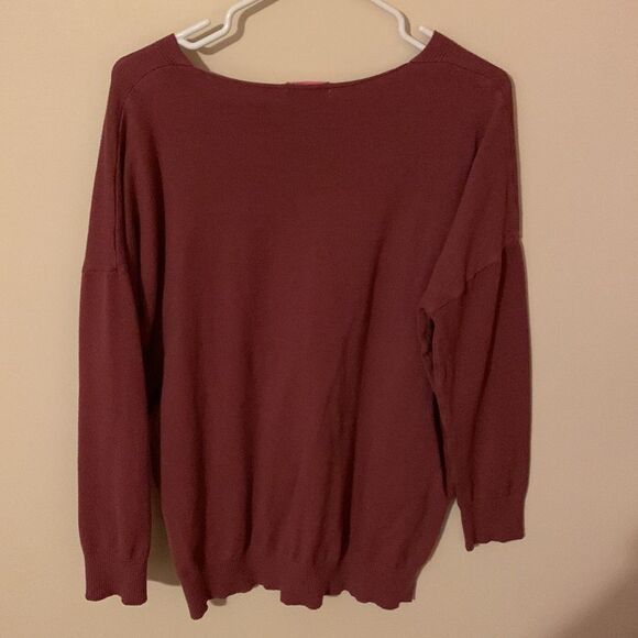 Pink Lily maroon sweater - Picture 5 of 7